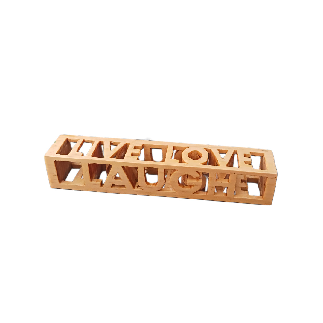 Live Laugh Love word block